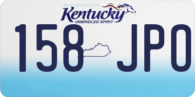 KY license plate 158JPO