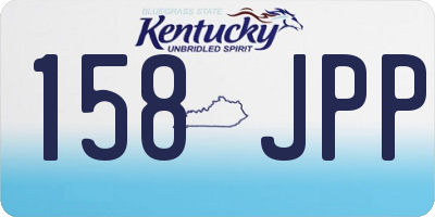 KY license plate 158JPP