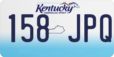 KY license plate 158JPQ