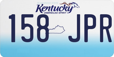 KY license plate 158JPR