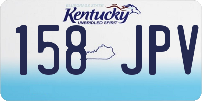 KY license plate 158JPV
