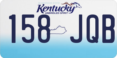 KY license plate 158JQB
