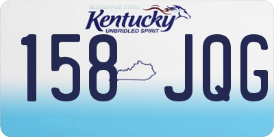 KY license plate 158JQG