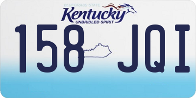 KY license plate 158JQI