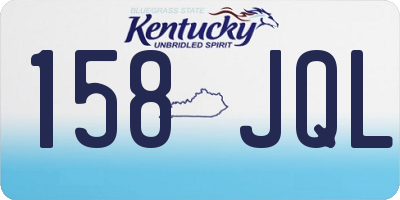 KY license plate 158JQL