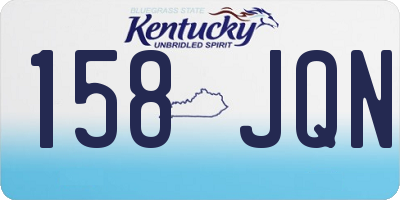 KY license plate 158JQN