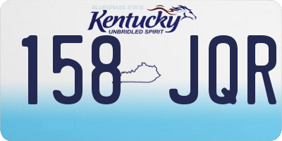 KY license plate 158JQR