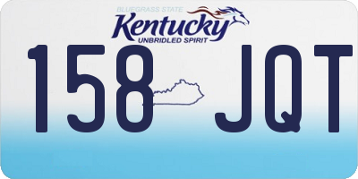 KY license plate 158JQT
