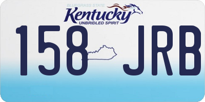KY license plate 158JRB