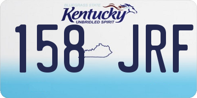 KY license plate 158JRF