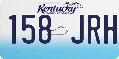 KY license plate 158JRH