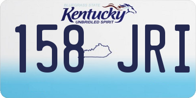 KY license plate 158JRI
