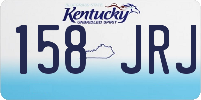 KY license plate 158JRJ