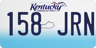 KY license plate 158JRN