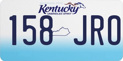 KY license plate 158JRO