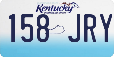 KY license plate 158JRY