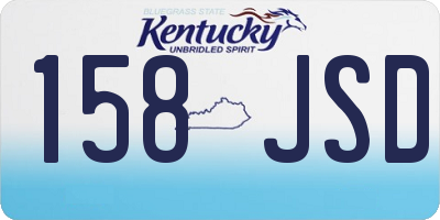 KY license plate 158JSD