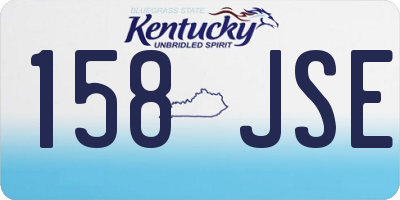 KY license plate 158JSE
