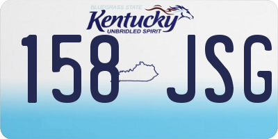KY license plate 158JSG