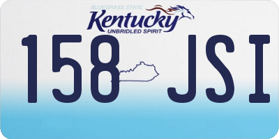 KY license plate 158JSI