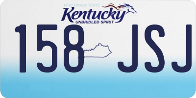 KY license plate 158JSJ