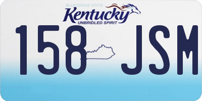 KY license plate 158JSM