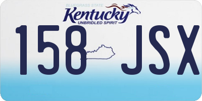 KY license plate 158JSX