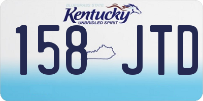 KY license plate 158JTD