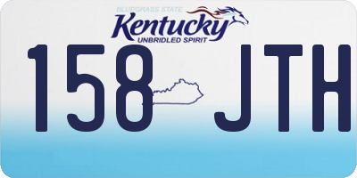 KY license plate 158JTH