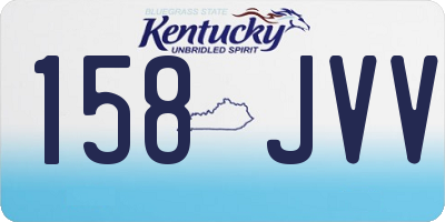 KY license plate 158JVV