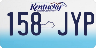 KY license plate 158JYP