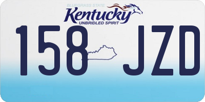 KY license plate 158JZD