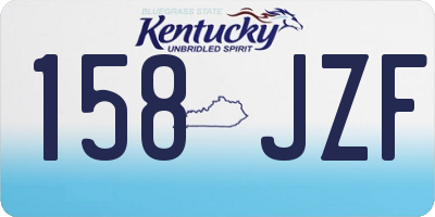 KY license plate 158JZF