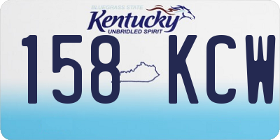 KY license plate 158KCW