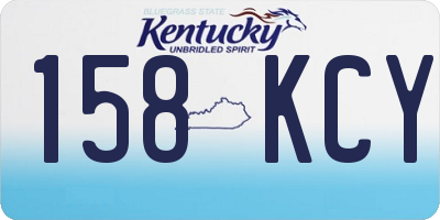 KY license plate 158KCY