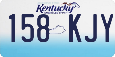 KY license plate 158KJY
