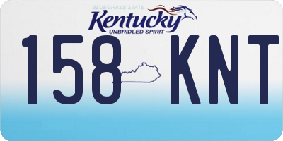 KY license plate 158KNT
