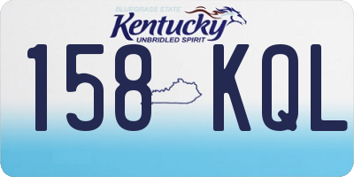 KY license plate 158KQL