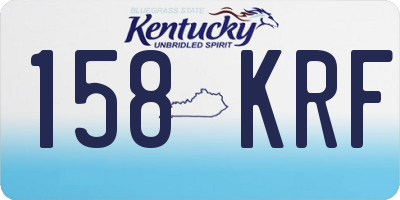 KY license plate 158KRF
