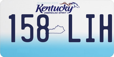 KY license plate 158LIH