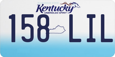 KY license plate 158LIL