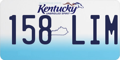 KY license plate 158LIM