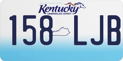 KY license plate 158LJB