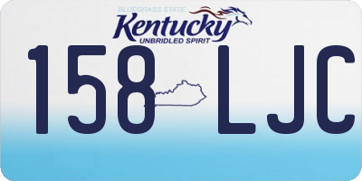 KY license plate 158LJC