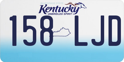 KY license plate 158LJD