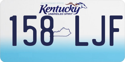 KY license plate 158LJF