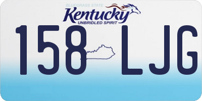 KY license plate 158LJG