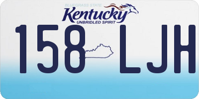 KY license plate 158LJH