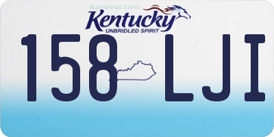 KY license plate 158LJI