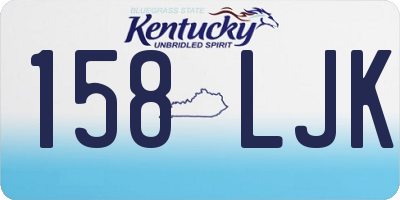 KY license plate 158LJK